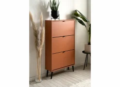 Schoenenkasten|Schoenenkast Vigo 70x24x125cm - melamine - terra