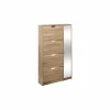 Schoenenkasten|Schoenenkast 85x23,3x155,4cm - decor - beige
