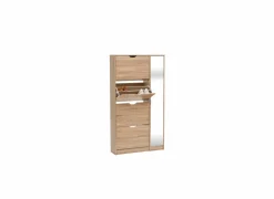 Schoenenkasten|Schoenenkast 85x23,3x155,4cm - decor - beige