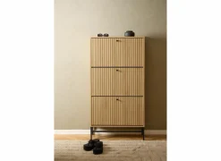 Schoenenkast 72x25x141cm - decor - eik- Schoenenkasten