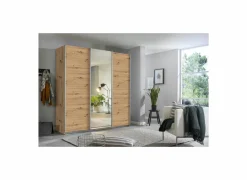 Schuifdeurkast 203cm - decor - artisanale eik- Schuifdeurkast|Schuifdeurkast