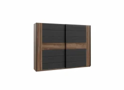 Schuifdeurkast 270cm - decor - mud oak & black oak- Schuifdeurkast|Schuifdeurkast