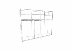 Schuifdeurkast 270cm - decor - grijs- Schuifdeurkast|Schuifdeurkast