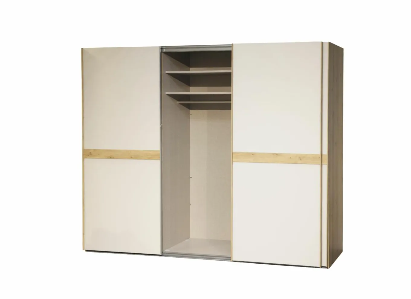 Schuifdeurkast|Schuifdeurkast|Schuifdeurkast 270cm - decor - champagne