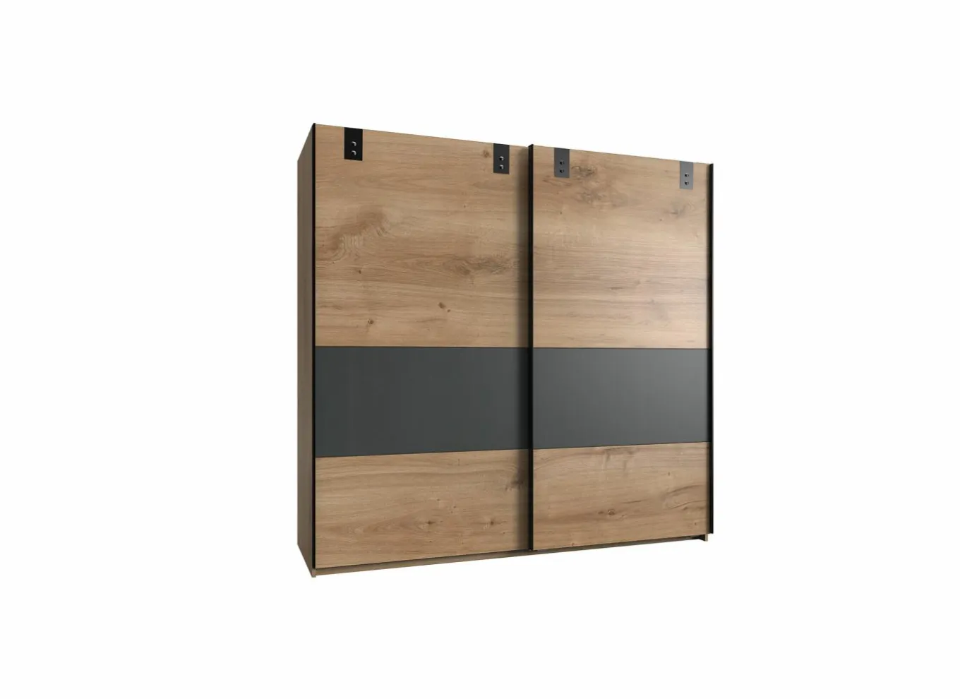 Schuifdeurkast|Schuifdeurkast|Schuifdeurkast Dublin 180cm - decor - grafiet