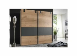 Schuifdeurkast|Schuifdeurkast|Schuifdeurkast Dublin 180cm - decor - grafiet