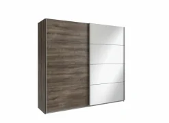 Schuifdeurkast Easyplus 225cm - decor - donkerbruin- Schuifdeurkast|Schuifdeurkast