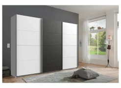 Schuifdeurkast|Schuifdeurkast|Schuifdeurkast Minden 270cm - decor - wit