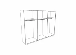 Schuifdeurkast|Schuifdeurkast|Schuifdeurkast Minden 270cm - decor - wit