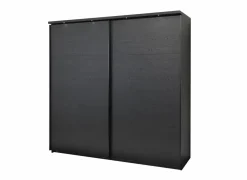 Schuifdeurkast|Schuifdeurkast|Schuifdeurkast Rosie 245cm - melamine - zwart