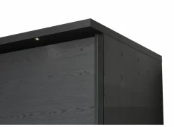 Schuifdeurkast|Schuifdeurkast|Schuifdeurkast Rosie 245cm - melamine - zwart