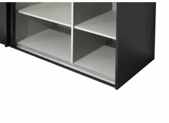 Schuifdeurkast|Schuifdeurkast|Schuifdeurkast Rosie 245cm - melamine - zwart