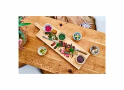 Cosy & Trendy Serveerschalen|Hapjes|Serveerplank XL  88x26cm - bamboe - naturel
