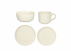Serviesset Ozzu 16-delig - stoneware - wit- Serviessets