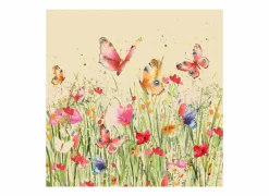 Serviette Flowerfield 33x33cm - papier - multicolor 20 stuks- Servetten|Servetten