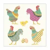 Servetten|Servetten|Serviette Galli E Galline 25x25cm - papier - multicolor 20 stuks