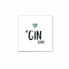 Servetten|Servetten|Serviette Gin Lover 25x25cm - papier - wit 20 stuks