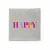Serviette Happy 33x33cm - 20 stuks- Servetten|Servetten