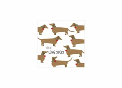 Serviette Long Story 33x33cm multicolor 20 stuks- Servetten|Servetten