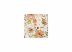 Servetten|Servetten|Serviette Nerine 16,5x16,5cm - papier - oranje/wit 20 stuks