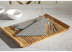 Serviette Prasel 43x43cm zwart- Servetten|Servetten