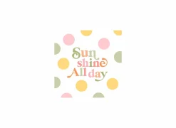 Serviette Sunshine all day 33x33cm multicolor 20 stuks- Servetten|Servetten