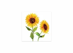 Servetten|Servetten|Serviette Two Sunflowers 33x33cm - papier - multicolor 20 stuks