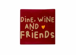Servetten|Servetten|Serviette Wine, Dine, Friends 25x25cm - 20 stuks