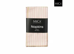 Edelman Servetten|Servetten|Serviette 40x40cm - stof - roze 4 stuks