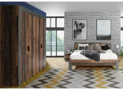 Slaapkamer Attaylar met bed 160x200cm - kleerkast 230cm - 2 nachtkastjes- Complete Slaapkamers