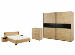 Slaapkamer Clara met bed 160x200cm - kleerkast 250cm - commode 90cm en 2 nachtkastjes- Complete Slaapkamers