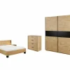 Slaapkamer Clara met bed 160x200cm - kleerkast 200cm - commode 90cm en 2 nachtkastjes- Complete Slaapkamers