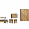 Complete Slaapkamers|Slaapkamer Fire met bed 180x200cm - kleerkast 252cm - commode 110cm en 2 nachtkastjes