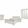 Slaapkamer met bed 180x200cm - kleerkast 259cm - commode 122cm en 2 nachtkastjes- Complete Slaapkamers