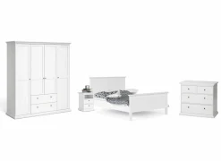 Complete Slaapkamers|Slaapkamer Paris met bed 160cm - kleerkast 181cm - commode 97cm en 2 nachtkastjes