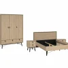 Complete Slaapkamers|Slaapkamer Ry met bed 140x200cm - kleerkast 151cm en 2 nachtkastjes