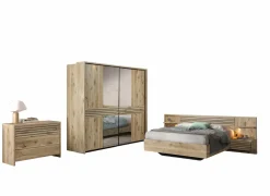 Complete Slaapkamers|Slaapkamer Tanya met bed 180x200cm - kleerkast 251cm - commode 111cm en 2 nachtkastjes