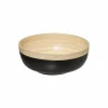 Sla- & Sauskommen|Serveerschalen|Slakom Modern bamboe Ø20cm - bamboe - steenkool