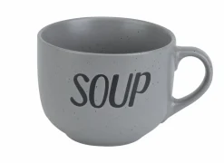 Soepkom Soup Ø11cm - keramiek - grijs- Koffietassen|Koffietassen