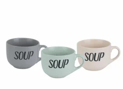 Soepkom Soup Ø11cm - keramiek - grijs- Koffietassen|Koffietassen