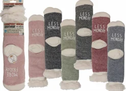 Energie Besparen|Pantoffels|Sokken Comfort Women More Friday Less Monday one size