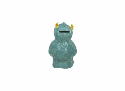 Spaarpot Blue Monster H17cm - keramiek - blauw- Kinderdecoratie