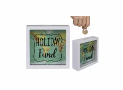 Kinderdecoratie|Decoratieve Accessoires|Spaarpot Holiday Fund 14,8x14cm