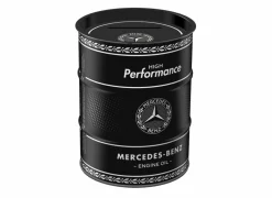 Spaarpot Mercedes Benz High Performance Engine Oil H12cm - metaal - meerkleurig- Kinderdecoratie|Decoratieve Accessoires