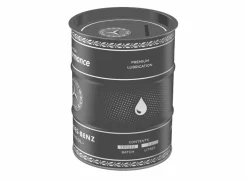 Spaarpot Mercedes Benz High Performance Engine Oil H12cm - metaal - meerkleurig- Kinderdecoratie|Decoratieve Accessoires