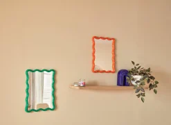 Spiegels|Spiegels|Spiegel Judy 38x30cm - glas & kunststof - oranje