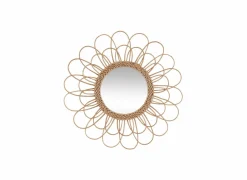 Spiegels|Decoratieve Accessoires|Spiegel Rotan Bloem Ø56cm