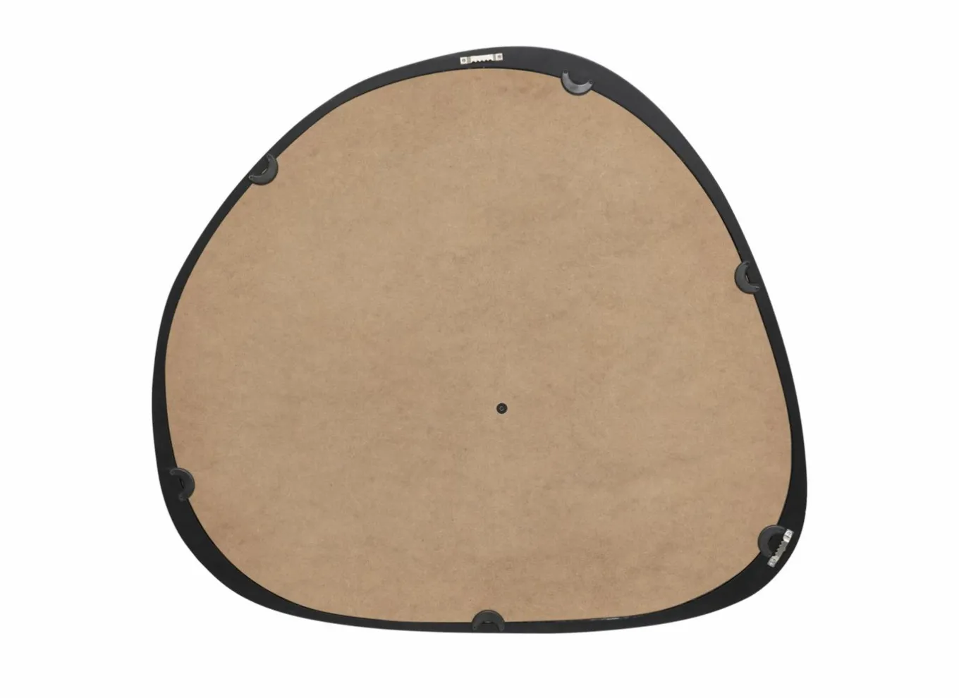 Spiegels|Spiegels|Spiegel Wayne 63x57cm - MDF/glas - zwart