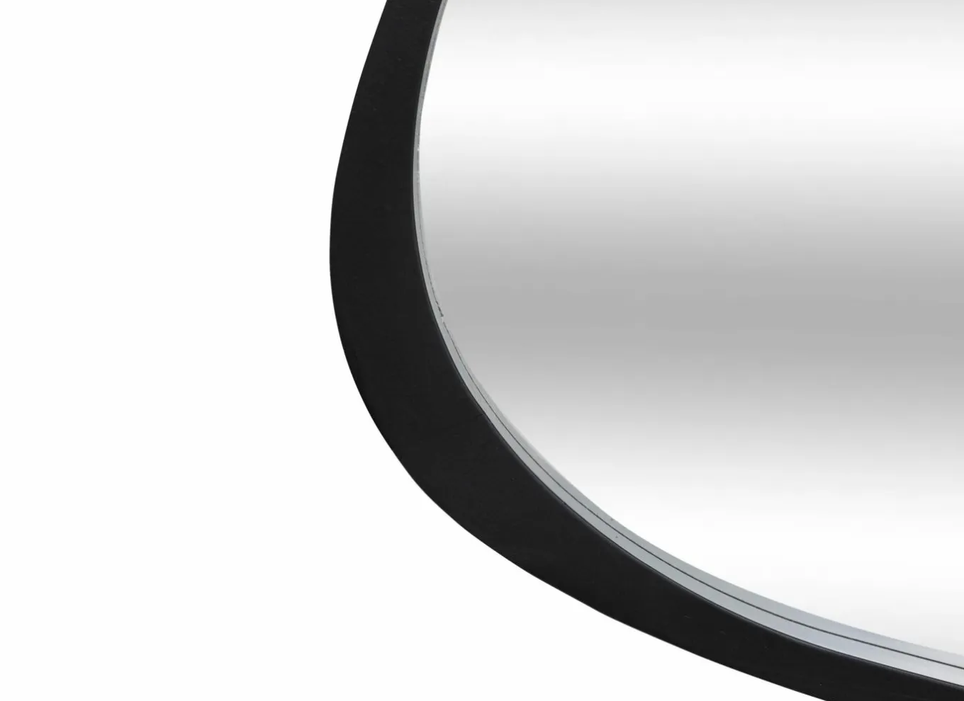 Spiegels|Spiegels|Spiegel Wayne 63x57cm - MDF/glas - zwart