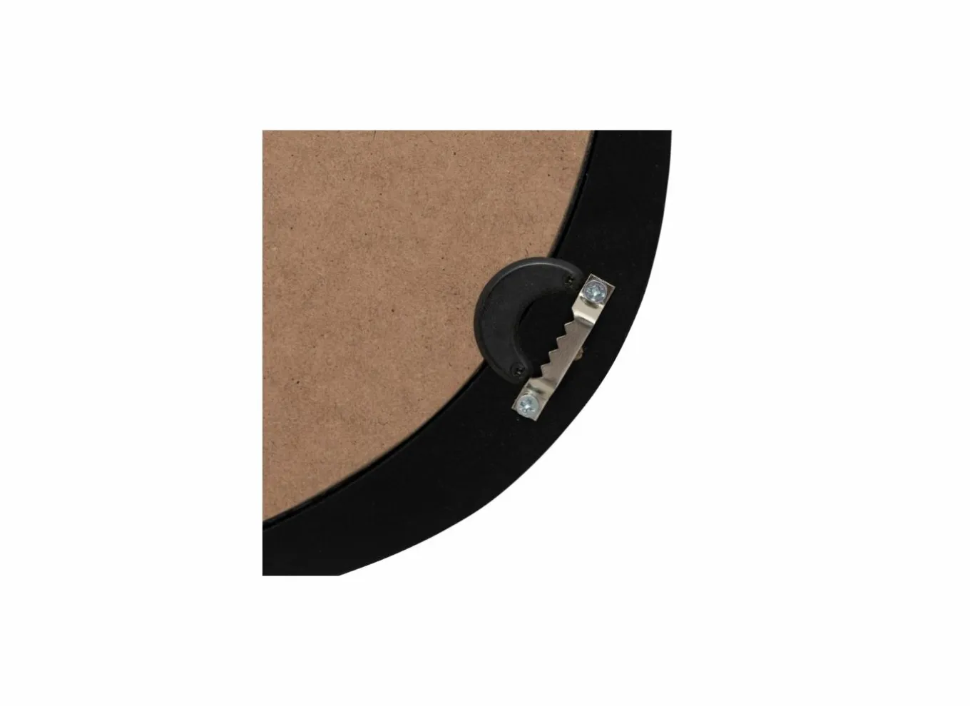 Spiegels|Spiegels|Spiegel Wayne 63x57cm - MDF/glas - zwart